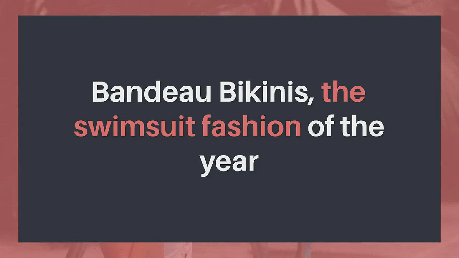 'Video thumbnail for Bandeau Bikinis, the swimsuit fashion of the year'