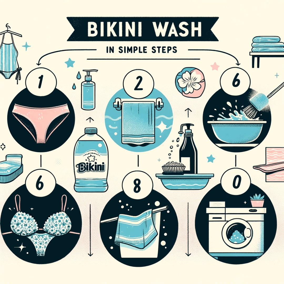 Бикини 6 энгийн алхамаар угаана